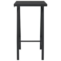 Tuinbartafel 60x60x110 cm gehard glas zwart 2