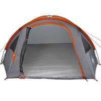 Camping Tent 4-persoons 308 x 268 x 130 cm Grijs en oranje 4