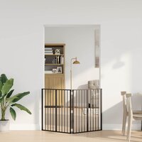 Hondenhek 2 pcs Zwart 80 x 80 cm Gegalvaniseerd staal 3