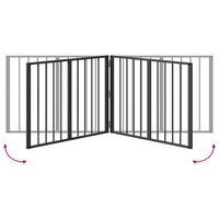 Hondenhek 2 pcs Zwart 80 x 60 cm Gegalvaniseerd staal 8