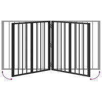 Hondenhek 2 pcs Zwart 60 x 60 cm Gegalvaniseerd staal 8
