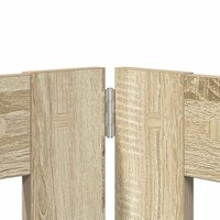 Hondenhekje met standaards 2 pcs Sonoma Eiken 100 x 100 cm 6