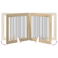 Hondenhekje met standaards 2 pcs Sonoma Eiken 100 x 100 cm 8