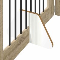 Hondenhekje met standaards 2 pcs Sonoma Eiken 80 x 100 cm 7