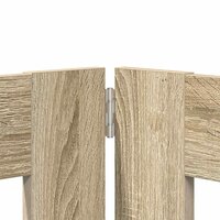 Hondenhekje met standaards 2 pcs Sonoma Eiken 100 x 80 cm 6
