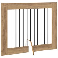 Hondenhekje met standaards 2 pcs Artisanaal eiken 100 x 80 cm 5