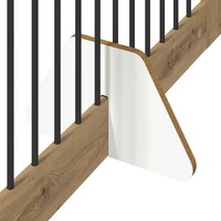 Hondenhekje met standaards 2 pcs Artisanaal eiken 100 x 80 cm 7