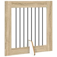 Hondenhekje met standaards 2 pcs Sonoma Eiken 80 x 80 cm 5
