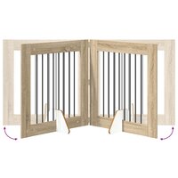 Hondenhekje met standaards 2 pcs Sonoma Eiken 80 x 80 cm 8