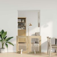 Hondenhekje met standaards 2 pcs Sonoma Eiken 60 x 80 cm 3