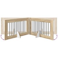 Hondenhekje met standaards 2 pcs Sonoma Eiken 100 x 60 cm 8