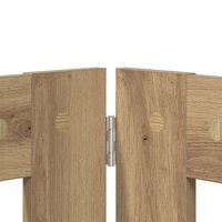 Hondenhekje met standaards 2 pcs Artisanaal eiken 100 x 60 cm 6