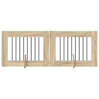 Hondenhekje met standaards 2 pcs Sonoma Eiken 80 x 60 cm 2