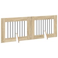 Hondenhekje met standaards 2 pcs Sonoma Eiken 80 x 60 cm 4