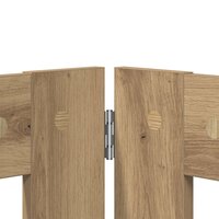 Hondenhekje met standaards 2 pcs Artisanaal eiken 80 x 60 cm 6