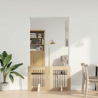 Hondenhekje met standaards 2 pcs Sonoma Eiken 60 x 60 cm 3