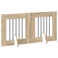 Hondenhekje met standaards 2 pcs Sonoma Eiken 60 x 60 cm 4
