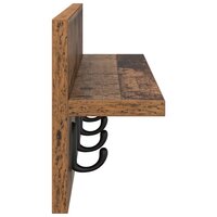 Wandgemonteerde kapstok Oudhout 60 x 10,5 x 18 cm Bewerkt hout 6
