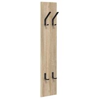 Wandgemonteerde kapstok Sonoma eiken 20 x 1,5 x 100 cm 2