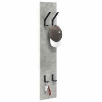 Wandgemonteerde kapstok Beton Grijs 20 x 1,5 x 100 cm 3