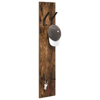 Wandgemonteerde kapstok Gerookt eiken 20 x 1,5 x 100 cm 3