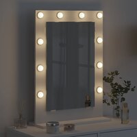 Make-up spiegel Wit 70 x 50 x 18 cm Glas en Hout met Kunststof 3