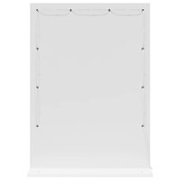 Make-up spiegel Wit 70 x 50 x 18 cm Glas en Hout met Kunststof 6