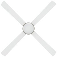 Plafondventilator met licht en afstandsbediening &Oslash; 130 cm Wit 4