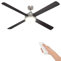 Plafondventilator met licht en afstandsbediening &Oslash; 130 cm 2