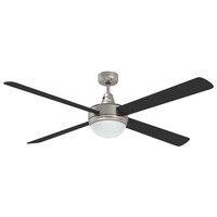 Plafondventilator met licht en afstandsbediening &Oslash; 130 cm Zwart 6
