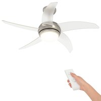 Plafondventilator met licht en afstandsbediening &Oslash; 110 cm 2