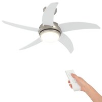 Plafondventilator met licht en afstandsbediening &Oslash; 110 cm Wit 2