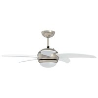 Plafondventilator met licht en afstandsbediening &Oslash; 110 cm Wit 5