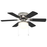 Plafondventilator met licht &Oslash; 82 cm Zwart 2