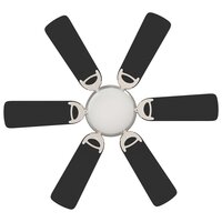 Plafondventilator met licht &Oslash; 82 cm Zwart 5