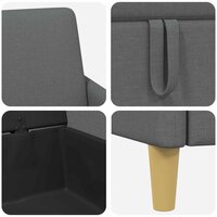 Bank met opslag Donkergrijs 72 x 78 x 87 cm Polyester 7