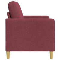 Bank met opslag Wijnrood 72 x 78 x 87 cm Polyester 5