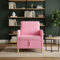 Bank met opslag Roze 72 x 78 x 87 cm Polyester 3