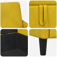 Bank met opslag Geel 72 x 78 x 87 cm Polyester 7