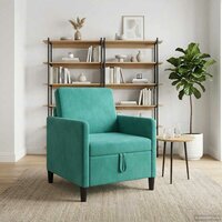 Bank met opslag Turquoise 72 x 78 x 87 cm Polyester 3