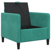 Bank met opslag Turquoise 72 x 78 x 87 cm Polyester 4