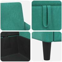 Bank met opslag Turquoise 72 x 78 x 87 cm Polyester 7