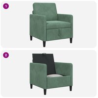 Bank met opslag Zeegroen 72 x 78 x 87 cm Polyester 8