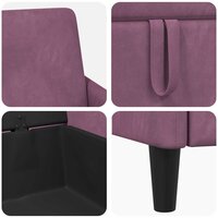 Bank met opslag Paars 72 x 78 x 87 cm Polyester 7