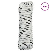 Boottouw 6 m 1.4 Wit en zwart Polyester 2