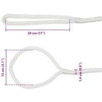 Boottouw 6 m 1.4 Wit Polyester 7