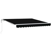 Elektrisch Uittrekbaar Zonnescherm Zwart 350 x 250 cm 2