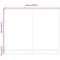 Elektrisch Uittrekbaar Zonnescherm Wit 350 x 250 cm 12