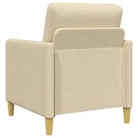 Bankenset met opbergruimte 2 pcs Cr&egrave;mekleurig Polyester 5