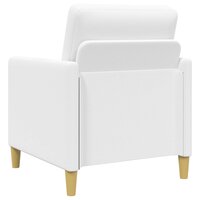 Bankenset met opbergruimte 2 pcs Wit Polyester 5